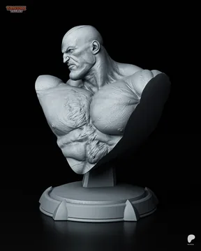 Sagat Bust thumbnail 2