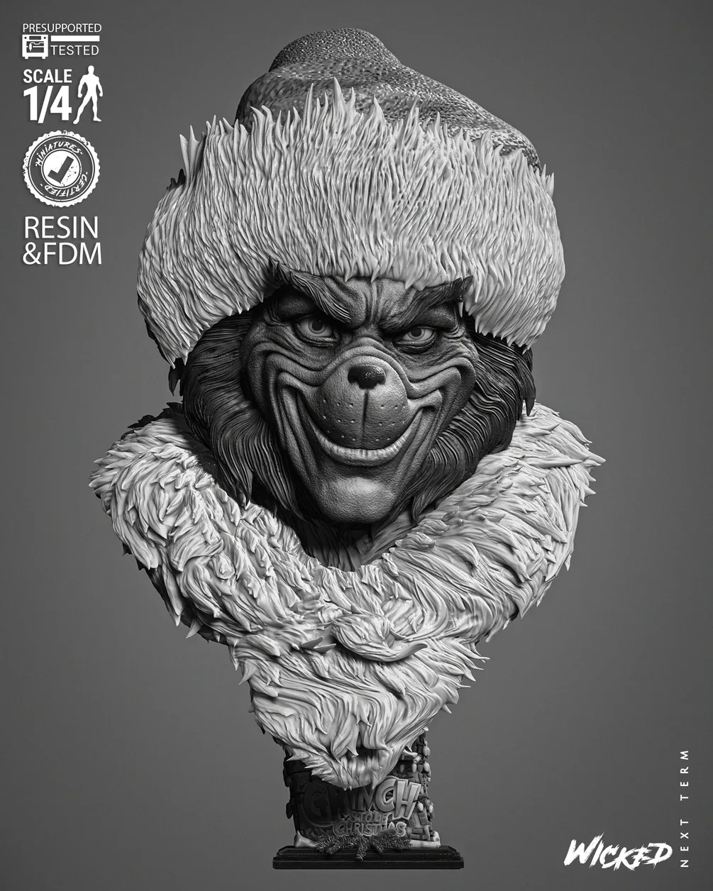 Grinch Bust