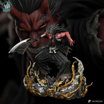 Zaraki Kenpachi Sculpture thumbnail 1