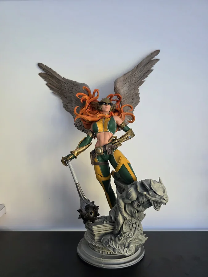 Hawkgirl Sculpture
