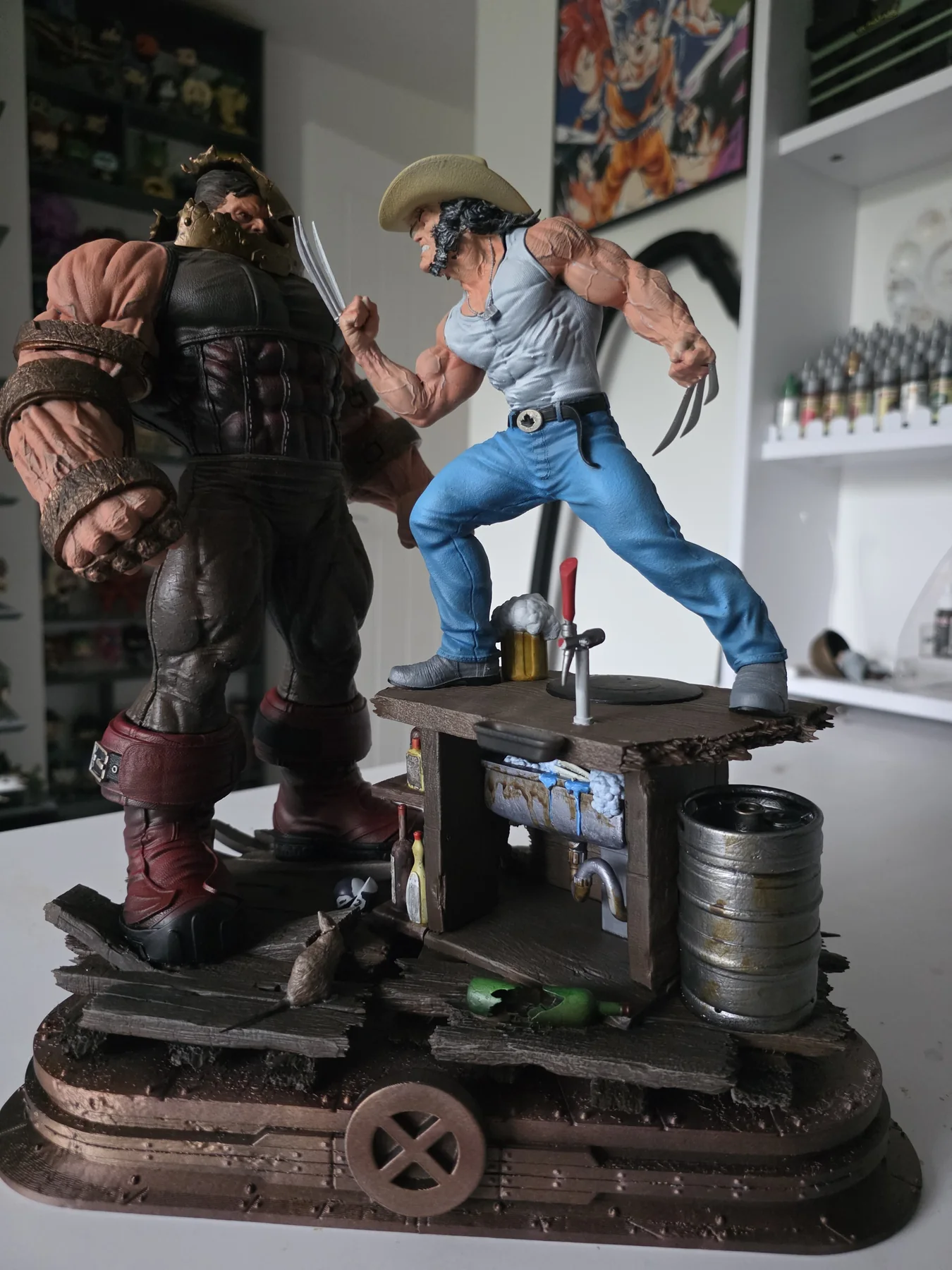 Wolverine & Juggernaut Diorama